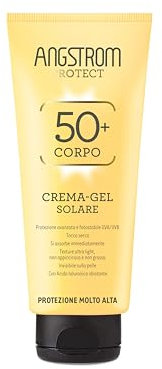 Angstrom Protect Crema-Gel Solare SPF 50+, Ultra light, Resistente all'acqua, Dermatologicamente testato, 200ml