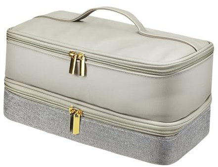 Oshhni Case di trasporto di trasporto utensili per capelli da viaggio Organizzatore di viaggi Waterproof PU PULL ATTINO DURO DUSTURA CAPPIGLIA CAPPER CAPPER