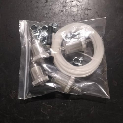 Honseadek Fuel Line Connection Kit for Parking Heater Systems, Oil Pipe Repair Set with 4 4 Black Tubes 8 Clamps 4m Flexible Hose 5mm Replacement