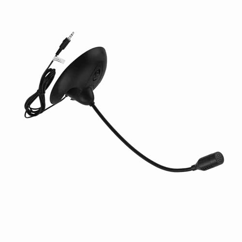 Yechiry Micrófono de Cuello de Cisne Flexible, Micrófono de Karaoke, de Grabación Estéreo con Cancelación de Sonido de Fondo, Ideal para Reuniones de Oficina, Chat en Línea (Black)