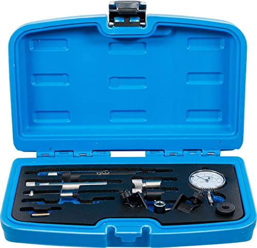 BGS 8157 | Einstell-Werkzeug-Satz | für Dieselpumpen | 10-tlg. | Messadapter | Messuhrhalter M8/M10 | Taststift | Verlängerungen | Montagehalter | Gewindeadapter M8/M10 | Präzisionsmessuhr
