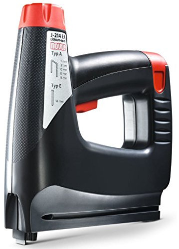 Novus Akku-Tacker J-214 Li-Ion im Koffer │ Elektrotacker mit 3.6 V Akku, LED-Leuchte, Schlagkraftregelung, Unterlademechanik │ Für Feindrahtklammern 6-14 mm und Nägel 14 mm