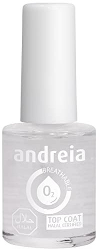 Andreia Vernis Halal - Capa Superior de Esmalte de Uñas Vegano, Permeable y Transpirable que cumple con los requisitos Halal