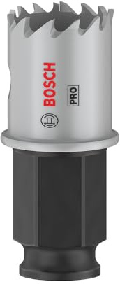 Bosch 1x PRO Sheet Metal Power Change Plus Hole Saw | for Stainless steel sheets, Steel sheets, Ø 22 mm, Professional Accessory Drill Driver