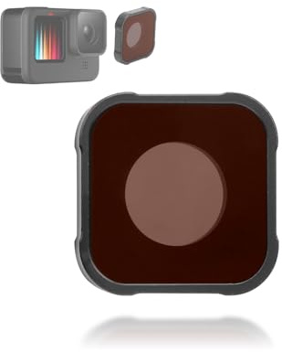 ND16 Neutralfilter für Actionkamera, Wasserdichtes Optisches Glasfilter Objektiv, ND Filter Zubehör für 9