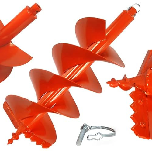 Punta Trivella Ø300mm per Mototrivella di ricambio 2mm 800mm doppia spirale