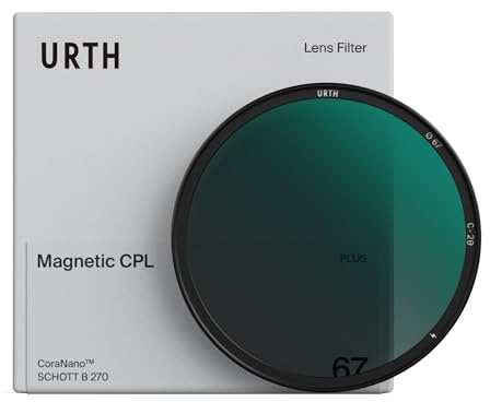 Urth 72mm Magnetisches Polfilter (Polarisationsfilter) CPL Filter (Plus+) | 20-lagig nanobeschichtet, HD-Optikglas zur Polarisation für Kameraobjektive