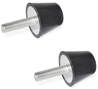 Ganter Normelemente | Anschlagpuffer mit Schraube | GN 253-32-M8-30-55 | Außendurchmesser d1: 32mm; Gewindedurchmesser d2: M8; Länge l: 30