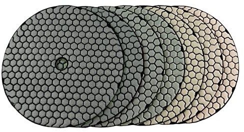 7 Teile/Satz 8 Zoll Diamant Trockenpolierscheibe Scharfe Flexible 200mm Polierscheiben Für Granit Marmor Stein Beton Schleifscheibe,400