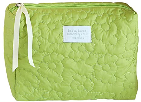 Coquette Große Gesteppte Make-up-Tasche - Kosmetiktasche und Reisetasche
