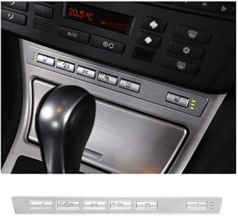 JDMTM 7 Teile/Satz Auto Styling Sitzheizung Knopfschalter Aufkleber Dekorative Abdeckung Kompatibel mit BMW X3 E83 2006-2010 Autoinnenausstattung