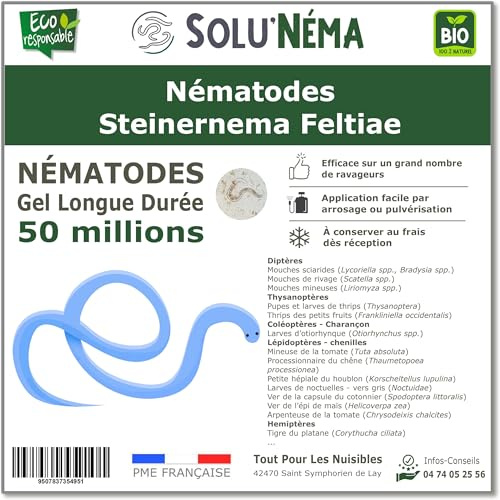 SOLUNEMA - Nématodes Steinernema Feltiae - 50 Millions