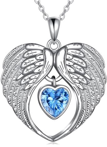 VONALA Engelsfl¨¹gel Halskette 925 Sterling Silber Schutzengelfl¨¹gel Schmuck Geschenke f¨¹r Damen