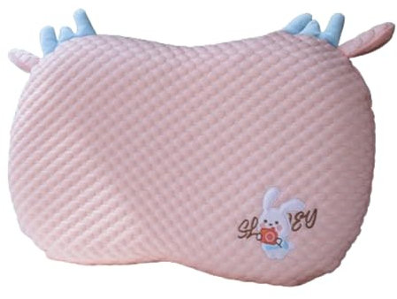 champracer 1er Set Kuschelkissen mit Kissenbezug Baumwolle, Baby Kopfkissen ab 1 Jahr, Kleinkindkissen für babybett, Waschbar Kleinkind Kopfkissen Enthält Füllstoff (Kaninchen,35 * 55cm)