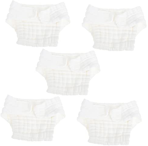 COLLBATH 5 Stück Stoffwindeln Für Neugeborene Windelhosen Atmungsaktiv Pvc Wiederverwendbar Waschbar s Größe (0-3 Monate