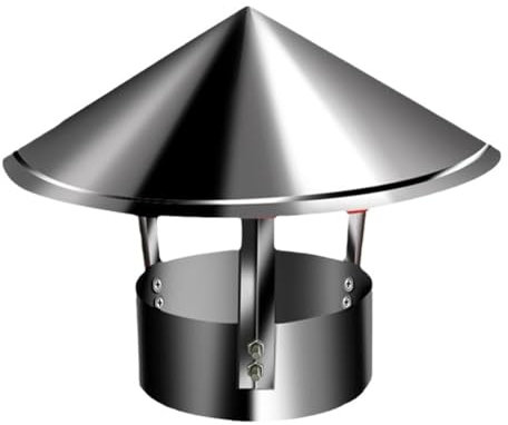 Kaminabdeckung Schornsteinabdeckung Regenhaube Edelstahl 100mm,150mm,160mm Runder Dach-Regenhaube Kamin Schornstein Abdeckung for Kamin- Und Ofenleitungen(120mm*250mm)