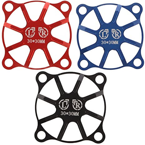 lvifloae 3Pcs Motor Cooling Fan Cover Corrosion Resistant Aluminum Alloy Electric Motor Fan Protector for RC ESC Car Boat Truck Motor
