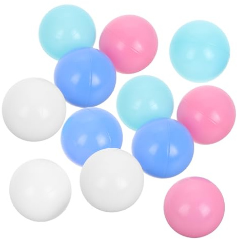 minkissy Bolas de Colores de Plástico para Piscina de Bolas 200 Piezas | Redondas y Multicolores, Diseño Creativo y Brillante, para Reuniones Familiares y Patio de Juegos