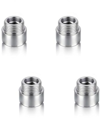 4 Pcs 1/2 DN15 Shower Head Extension Arm 10 mm Shower Hose Connector Male to Female for Water Pipe Interfaces Extension