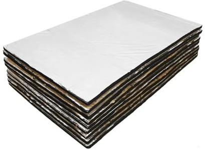 9/12/18/27 Pezzi 50 Cm * 30 Cm Tappetino Isolante Acustico Per Auto Tappetino Isolante Termico Adesivo Per Cofano Isolante Insonorizzante(18pcs Alumina Fiber A)