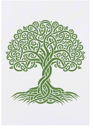 Azeeda 'Celtic Tree' Temporary Tattoo - Water Resistant, Skin-Safe, Non-Toxic Transfer (TO00093825)