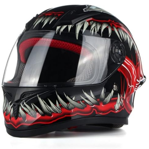 Casque Intégral De Moto pour Enfants De 3 À 10 Ans (Garçons Et Filles), Casque De Trottinette avec Visière Solaire, Casque De Motocross Enfant Homologué ECE 22.06