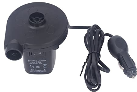 HUSHUI Pompe à Air électrique, Pompe de Dégonflage Portable 75 W avec 3 Buses, pour Lit Gonflable, Piscine, Bateau, Radeau, canapé, Baignoire, Lit d'eau, Bouée de Bain