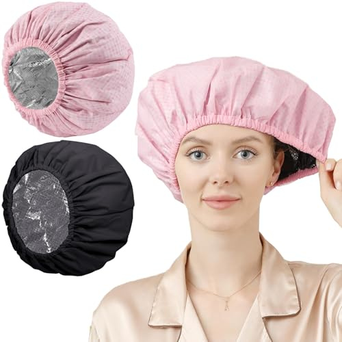 Duschhaube fur Damen, Innenfutter aus Aluminiumfolie, B