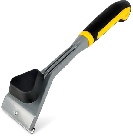 Ergonomic Carbide Paint Scraper, with 60mm Double-Edged Tungsten Carbide Blades, Heavy Duty Soft Grip Scraping Tool, for Paint Varnish Glue Grout Stickers Resin Scratch