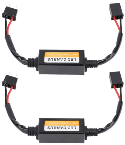BONKZEBU H7-LED-Scheinwerfer, Anti-Flimmern, Canbus-Fehlerdecoder, Plug-and-Play für LED-Lampen-Upgrade, Wetterbeständig, 2 Stück für Alle H7-Scheinwerfermodelle