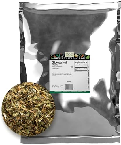 Frontier Co-op Chickweed Herb, Cut & Sifted, 1lb Bulk Bag - Fresh & Natural Flavor - Ideal for Making Chickweed Tea & Various Herbal Remedies, Kosher