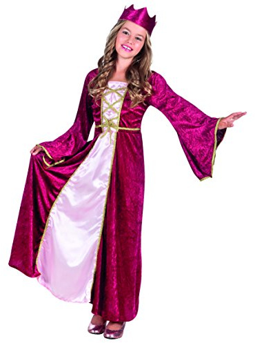Boland - Kinderkostüm Renaissance Königin | Langes Kleid und Krone, Kostüm für Kinder, Karneval und Mottoparty, Märchen, Prinzessin