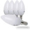 B.K.Licht - 5er Set LED Lampe E14 mit warmweißer Lichtfarbe, 5 Watt, 470 Lumen, LED Glühbirne, Leuchtmittel, Birne, Glühlampen, Kerze, Bulb, 3,7x10,6 cm, Weiß