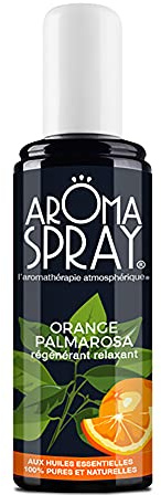 AROMASPRAY® - Spray d'Ambiance - Aromathérapie - Orange Palmarosa - Huiles Essentielles 100% pures et naturelles - 100 ml