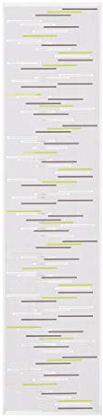 Gardine / Vorhang / Flächenvorhang ZEENA / Schiebevorhang B/H: 60x245cm / Halbtransparente Qualität / Scherli Effekt / grün