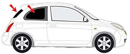 Solarplexius Auto-Sonnenschutz Scheiben-Tönung passgenau für Nissan Micra K12 3-Türer Bj. 03-10 Keine Folie Komplettsatz