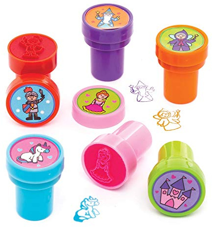 Baker Ross AW695 Stempel, Motiv Märchen, selbstfärbend, 10 Stück, sortiert