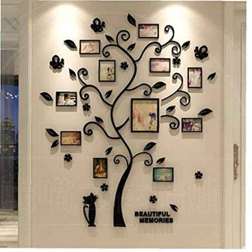 Zonfer Marcos De Fotos, Árbol De La Memoria Foto del Árbol De Decoración De La Pared De La Etiqueta Engomada Desprendible De La Pared De La Sala De Estar