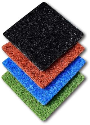 Jardin202 - Césped Artificial de Color ColorPlus 25mm - Rollos | Resistente a la Intemperie | 2 x 5 Metros : 10 m2 (Rojo)