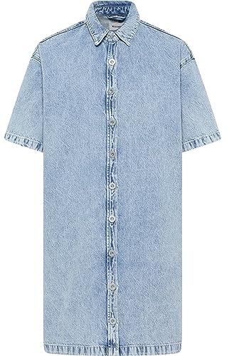 MUSTANG Damstil Perry denimklänning, mellanblå 312, 46, Medelblå 312, 46 SE