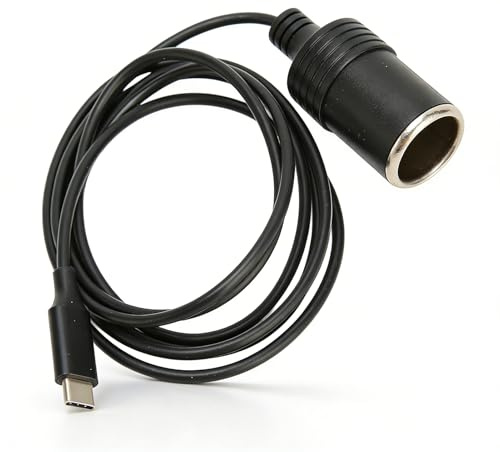 USB-C-auf-Zigarettenanzünder-Adapter, 4,9 Fuß Lang, 15 V, 3 A, 45 W, Stabiler Ausgang, USB-Typ-C-auf-Zigarettenanzünder-Kabel für Auto, Fahrzeug, GPS, Dashcam und Mehr