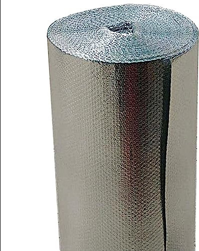 DECAKE Aluminiumfolien-Isolierfolie, Wärmespeicherfolie, Isolierung, doppelte Aluminiumblase, Verschiedene Größen, Aluminiumfolien-Isolierrolle für Wände, Böden, Gewächshäuser, Whirlpools