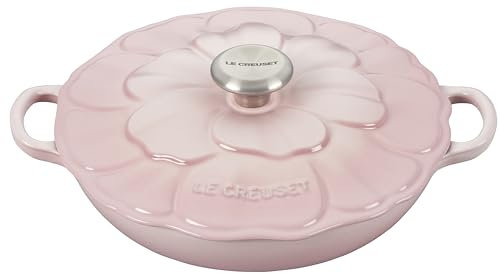 Le Creuset Signature Enameled Cast Iron Petal Braiser, 2.25qt., Shell Pink