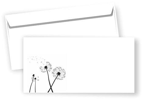 Briefpapier Pusteblume DIN A4 (50, Briefumschläge einzeln)