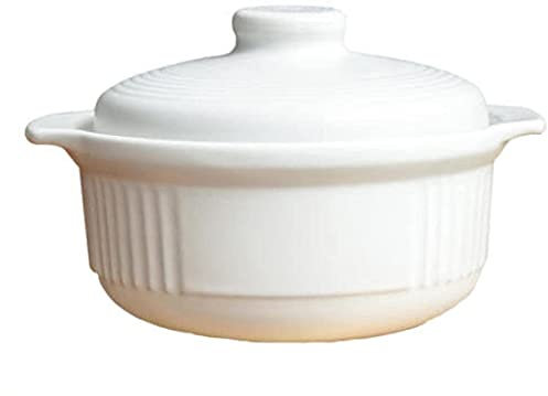 CVNIMV Cacerola Cazuela De Cerámica Olla De Barro Olla De Barro Conducción Rápida del Calor, Sartén Antiadherente, Duradera Y Fácil De Limpiar.-2L ()