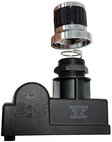 METER STAR Encendedor electrónico de chispa de 2 tomas, interruptor táctil recubierto de cromo, generador de chispa para Char-Broil, Kenmore Sears, Brinkmann, Broil-Mate, Broilmaster, Blackstone.