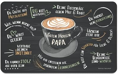 Papa Geschenk: Frühstücksbrettchen „Guten Morgen“ - Geburtstagsgeschenk