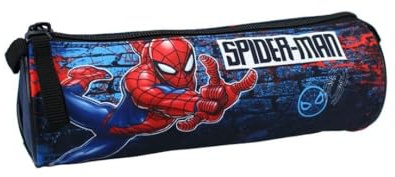 MyBagStory Pennfodral För Pojkar Spiderman Blå Grundskola Dagis Förskola Storlek 21 Cm Klassisk