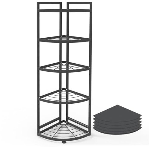 RA11-5 livelli Scaffale Angolare per Cucina,90 ° Angolo Mensola Cucina Mensola Angolo Mensola Pot Shelf, Organizzatore Angolo Lavello-[altezza100-larghezza 30cm]