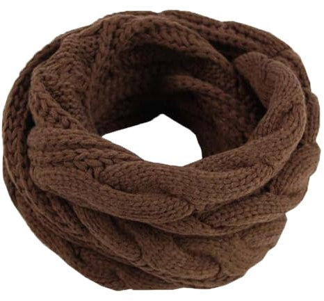 TMTGTS Strick Loopschal grob gestrickt Damen Loop Schal Einfarbig,Halswärmer Schlauchschal Grob Gestrickter Schlauchschal,Strickschalbezug,Grobstrick Zopf Muster Strickschal Für Damen und Herren(15#)